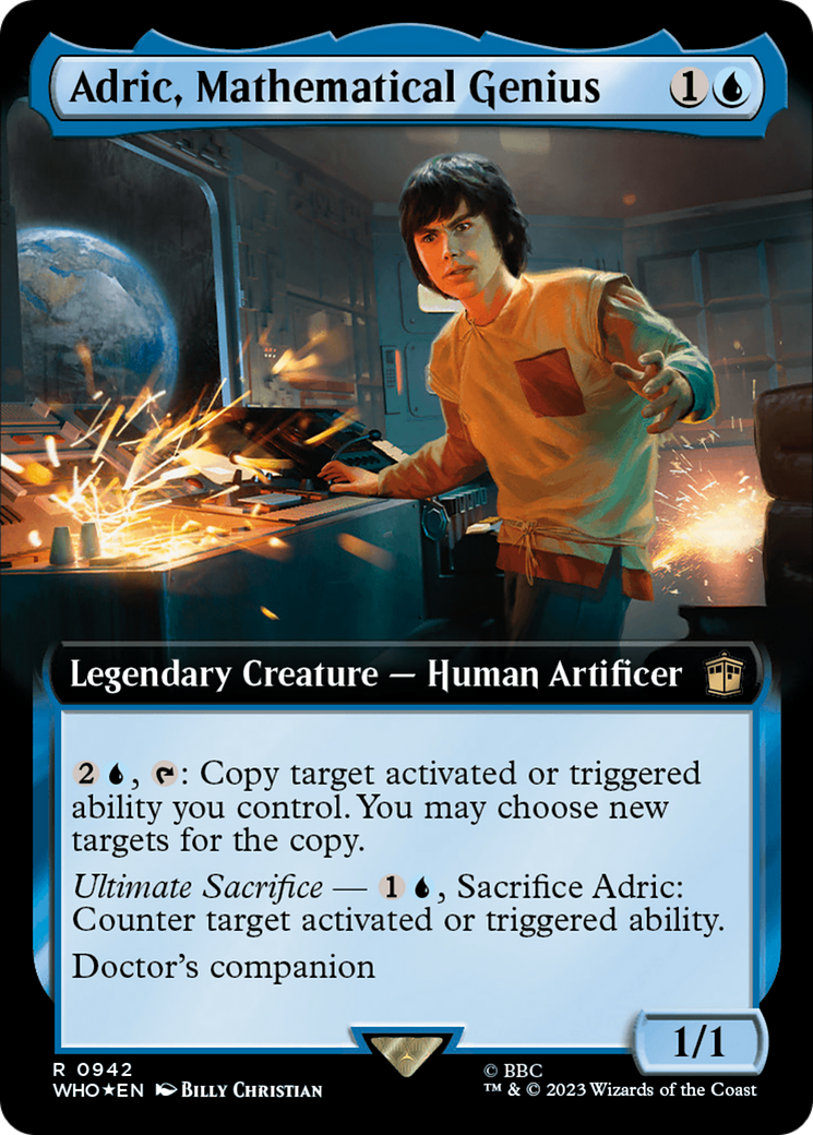 Adric, Mathematical Genius (WHO-942) - Doctor Who: (Extended Art) Foil - Premium MTG Single from Wizards of the Coast - Just $0.94! Shop now at Game Crave Tournament Store