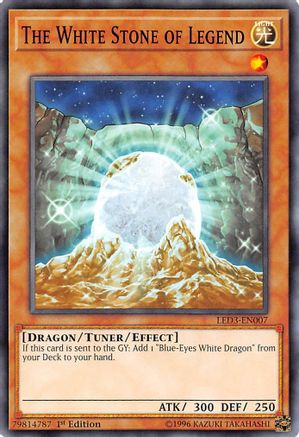 The White Stone of Legend (LED3-EN007) - Legendary Duelists: White Dragon Abyss 1st Edition - Premium Yugioh Single from Konami - Just $0.25! Shop now at Game Crave Tournament Store