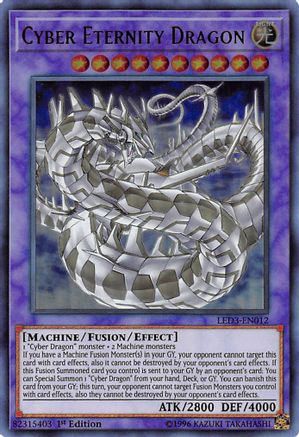 Cyber Eternity Dragon (LED3-EN012) - Legendary Duelists: White Dragon Abyss 1st Edition - Premium Yugioh Single from Konami - Just $3.97! Shop now at Game Crave Tournament Store