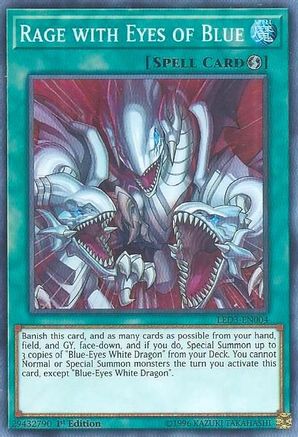 Rage with Eyes of Blue (LED3-EN004) - Legendary Duelists: White Dragon Abyss 1st Edition - Premium Yugioh Single from Konami - Just $1.86! Shop now at Game Crave Tournament Store