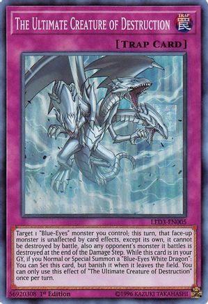 The Ultimate Creature of Destruction (LED3-EN005) - Legendary Duelists: White Dragon Abyss 1st Edition - Premium Yugioh Single from Konami - Just $4.50! Shop now at Game Crave Tournament Store