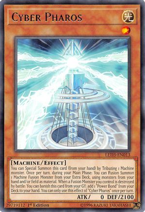 Cyber Pharos (LED3-EN013) - Legendary Duelists: White Dragon Abyss 1st Edition - Premium Yugioh Single from Konami - Just $0.25! Shop now at Game Crave Tournament Store