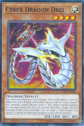 Cyber Dragon Drei (LED3-EN020) - Legendary Duelists: White Dragon Abyss 1st Edition - Premium Yugioh Single from Konami - Just $0.08! Shop now at Game Crave Tournament Store