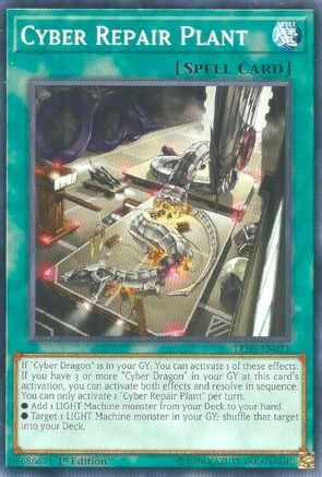 Cyber Repair Plant (LED3-EN021) - Legendary Duelists: White Dragon Abyss 1st Edition - Premium Yugioh Single from Konami - Just $0.08! Shop now at Game Crave Tournament Store