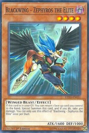 Blackwing - Zephyros the Elite (LED3-EN031) - Legendary Duelists: White Dragon Abyss 1st Edition - Premium Yugioh Single from Konami - Just $0.25! Shop now at Game Crave Tournament Store