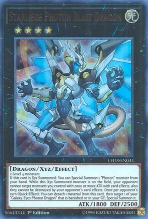 Starliege Photon Blast Dragon (LED3-EN034) - Legendary Duelists: White Dragon Abyss 1st Edition - Premium Yugioh Single from Konami - Just $4.35! Shop now at Game Crave Tournament Store