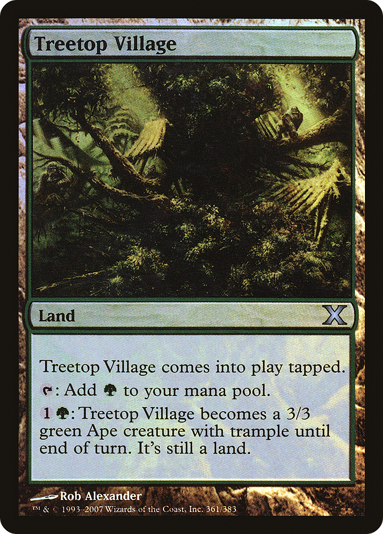 Treetop Village (10E-361★) - Tenth Edition Foil - Premium MTG Single from Wizards of the Coast - Just $3.51! Shop now at Game Crave Tournament Store