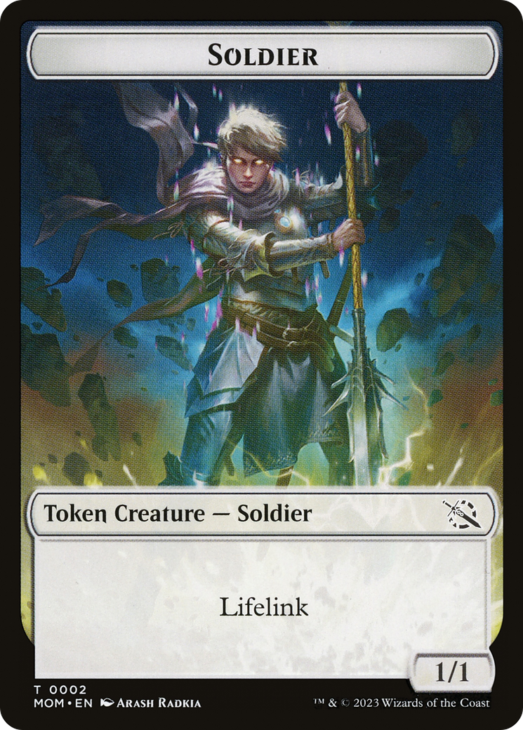 Soldier (TMOM-002) - March of the Machine Tokens Foil - Premium MTG Single from Wizards of the Coast - Just $0! Shop now at Game Crave Tournament Store