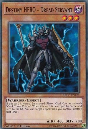 Destiny HERO - Dread Servant (LEHD-ENA07) - Legendary Hero Decks 1st Edition - Premium Yugioh Single from Konami - Just $0.25! Shop now at Game Crave Tournament Store