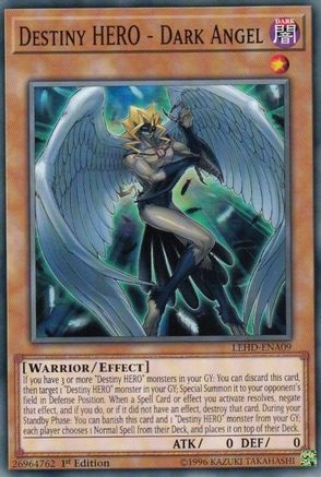 Destiny HERO - Dark Angel (LEHD-ENA09) - Legendary Hero Decks 1st Edition - Premium Yugioh Single from Konami - Just $0.41! Shop now at Game Crave Tournament Store
