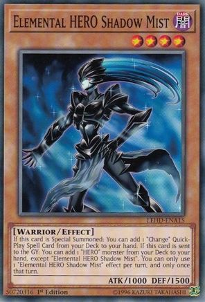 Elemental HERO Shadow Mist (LEHD-ENA15) - Legendary Hero Decks 1st Edition - Premium Yugioh Single from Konami - Just $3.19! Shop now at Game Crave Tournament Store