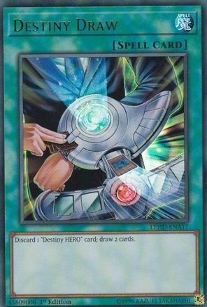 Destiny Draw (UR) (LEHD-ENA17) - Legendary Hero Decks 1st Edition - Premium Yugioh Single from Konami - Just $0.26! Shop now at Game Crave Tournament Store