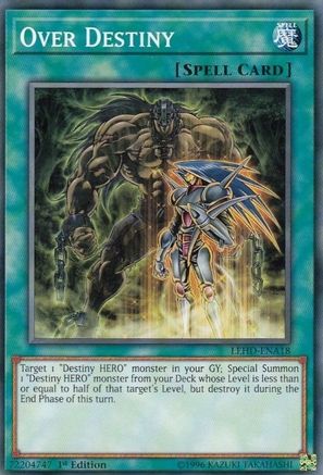 Over Destiny (LEHD-ENA18) - Legendary Hero Decks 1st Edition - Premium Yugioh Single from Konami - Just $0.25! Shop now at Game Crave Tournament Store