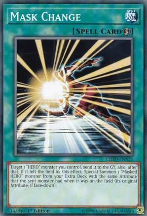 Mask Change (LEHD-ENA21) - Legendary Hero Decks 1st Edition - Premium Yugioh Single from Konami - Just $0.27! Shop now at Game Crave Tournament Store