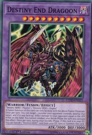 Destiny End Dragoon (LEHD-ENA31) - Legendary Hero Decks 1st Edition - Premium Yugioh Single from Konami - Just $0.25! Shop now at Game Crave Tournament Store