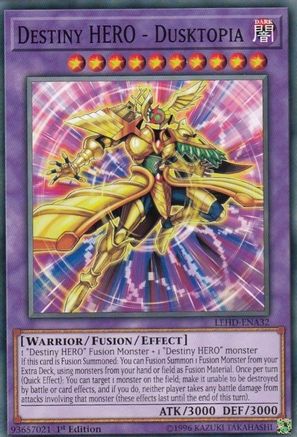 Destiny HERO - Dusktopia (LEHD-ENA32) - Legendary Hero Decks 1st Edition - Premium Yugioh Single from Konami - Just $0.25! Shop now at Game Crave Tournament Store