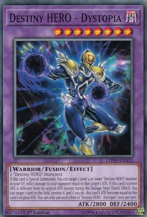 Destiny HERO - Dystopia (LEHD-ENA33) - Legendary Hero Decks 1st Edition - Premium Yugioh Single from Konami - Just $0.25! Shop now at Game Crave Tournament Store