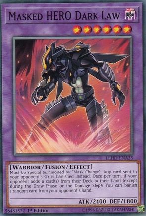 Masked HERO Dark Law (LEHD-ENA35) - Legendary Hero Decks 1st Edition - Premium Yugioh Single from Konami - Just $0.08! Shop now at Game Crave Tournament Store