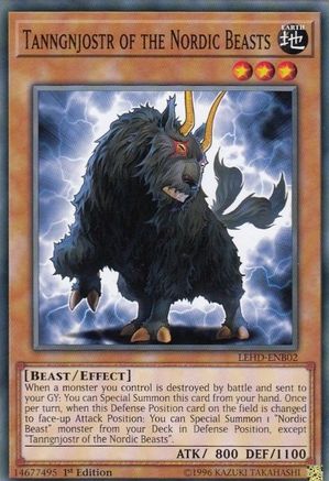 Tanngnjostr of the Nordic Beasts (LEHD-ENB02) - Legendary Hero Decks 1st Edition - Premium Yugioh Single from Konami - Just $0.25! Shop now at Game Crave Tournament Store
