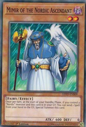 Mimir of the Nordic Ascendant (LEHD-ENB09) - Legendary Hero Decks 1st Edition - Premium Yugioh Single from Konami - Just $0.25! Shop now at Game Crave Tournament Store