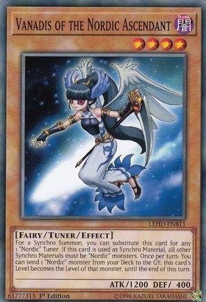 Vanadis of the Nordic Ascendant (LEHD-ENB11) - Legendary Hero Decks 1st Edition - Premium Yugioh Single from Konami - Just $0.26! Shop now at Game Crave Tournament Store