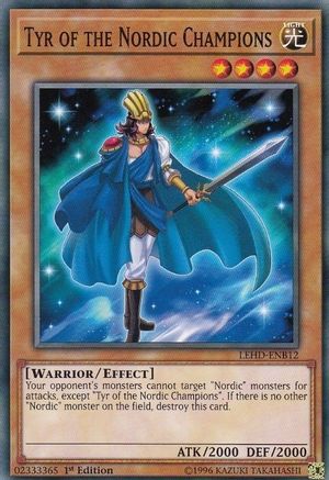 Tyr of the Nordic Champions (LEHD-ENB12) - Legendary Hero Decks 1st Edition - Premium Yugioh Single from Konami - Just $0.25! Shop now at Game Crave Tournament Store
