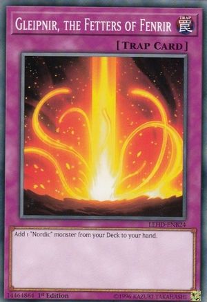 Gleipnir, the Fetters of Fenrir (LEHD-ENB24) - Legendary Hero Decks 1st Edition - Premium Yugioh Single from Konami - Just $0.25! Shop now at Game Crave Tournament Store