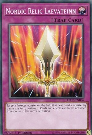 Nordic Relic Laevateinn (LEHD-ENB26) - Legendary Hero Decks 1st Edition - Premium Yugioh Single from Konami - Just $0.25! Shop now at Game Crave Tournament Store
