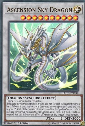 Ascension Sky Dragon (LEHD-ENB34) - Legendary Hero Decks 1st Edition - Premium Yugioh Single from Konami - Just $0.26! Shop now at Game Crave Tournament Store