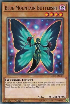 Blue Mountain Butterspy (LEHD-ENC07) - Legendary Hero Decks 1st Edition - Premium Yugioh Single from Konami - Just $0.25! Shop now at Game Crave Tournament Store