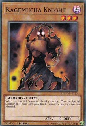 Kagemucha Knight (LEHD-ENC10) - Legendary Hero Decks 1st Edition - Premium Yugioh Single from Konami - Just $0.25! Shop now at Game Crave Tournament Store