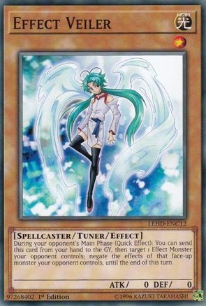 Effect Veiler (LEHD-ENC12) - Legendary Hero Decks 1st Edition - Premium Yugioh Single from Konami - Just $1.72! Shop now at Game Crave Tournament Store