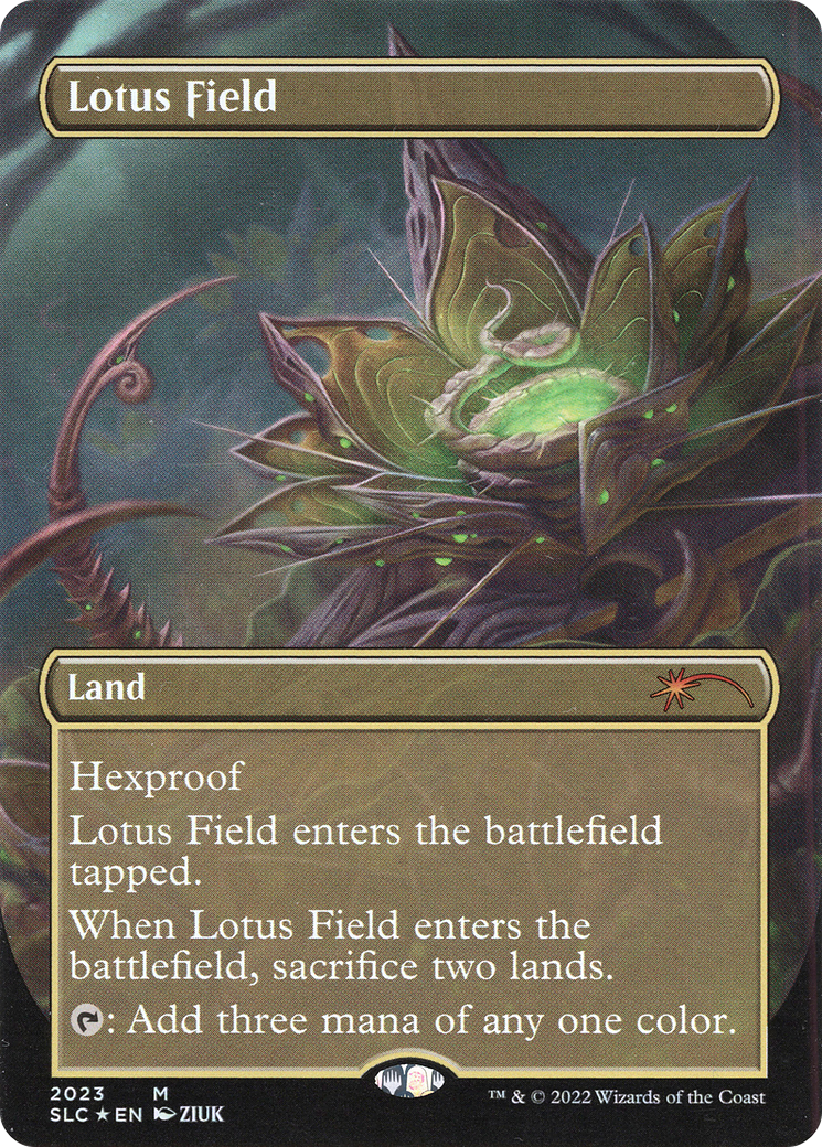 Lotus Field (SLC-2023) - Secret Lair 30th Anniversary Countdown Kit (Borderless) Foil - Premium MTG Single from Wizards of the Coast - Just $5.33! Shop now at Game Crave Tournament Store