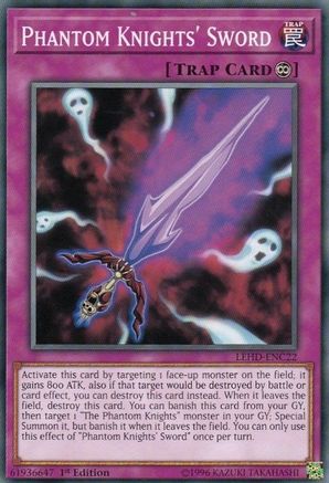 Phantom Knights' Sword (LEHD-ENC22) - Legendary Hero Decks 1st Edition - Premium Yugioh Single from Konami - Just $0.08! Shop now at Game Crave Tournament Store