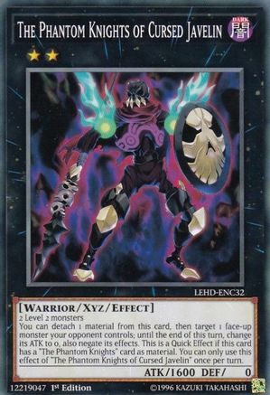 The Phantom Knights of Cursed Javelin (LEHD-ENC32) - Legendary Hero Decks 1st Edition - Premium Yugioh Single from Konami - Just $0.25! Shop now at Game Crave Tournament Store