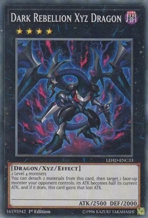 Dark Rebellion Xyz Dragon (LEHD-ENC33) - Legendary Hero Decks 1st Edition - Premium Yugioh Single from Konami - Just $0.44! Shop now at Game Crave Tournament Store