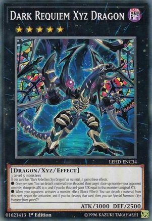 Dark Requiem Xyz Dragon (LEHD-ENC34) - Legendary Hero Decks 1st Edition - Premium Yugioh Single from Konami - Just $0.08! Shop now at Game Crave Tournament Store