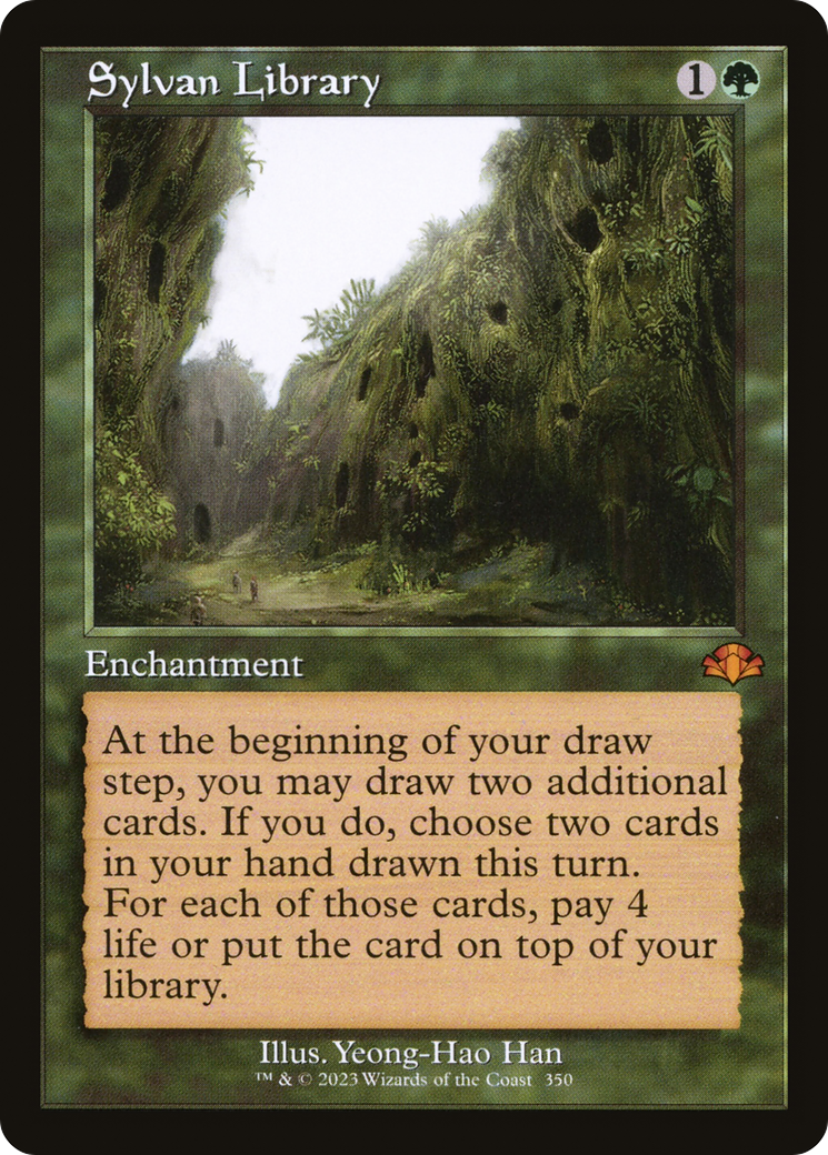 Sylvan Library (DMR-350) - Dominaria Remastered - Premium MTG Single from Wizards of the Coast - Just $6.55! Shop now at Game Crave Tournament Store