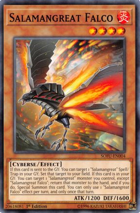 Salamangreat Falco (SOFU-EN004) - Soul Fusion 1st Edition - Premium Yugioh Single from Konami - Just $0.25! Shop now at Game Crave Tournament Store