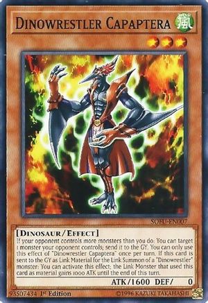 Dinowrestler Capaptera (SOFU-EN007) - Soul Fusion Unlimited - Premium Yugioh Single from Konami - Just $0.25! Shop now at Game Crave Tournament Store