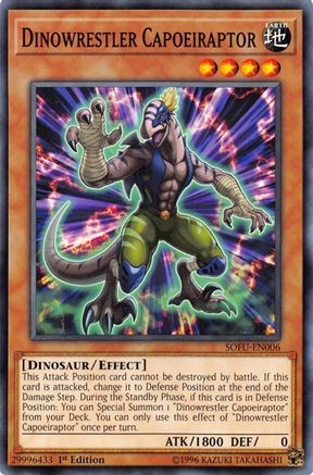 Dinowrestler Capoeiraptor (SOFU-EN006) - Soul Fusion Unlimited - Premium Yugioh Single from Konami - Just $0.08! Shop now at Game Crave Tournament Store