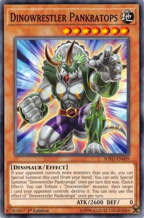 Dinowrestler Pankratops (SOFU-EN009) - Soul Fusion 1st Edition - Premium Yugioh Single from Konami - Just $0.25! Shop now at Game Crave Tournament Store