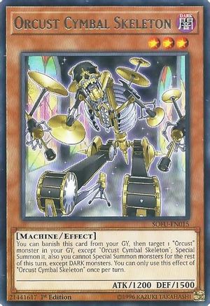 Orcust Cymbal Skeleton (SOFU-EN015) - Soul Fusion 1st Edition - Premium Yugioh Single from Konami - Just $2.14! Shop now at Game Crave Tournament Store