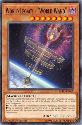 World Legacy - "World Wand" (SOFU-EN017) - Soul Fusion 1st Edition - Premium Yugioh Single from Konami - Just $0.30! Shop now at Game Crave Tournament Store