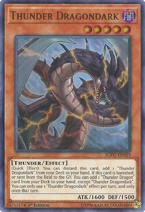 Thunder Dragondark (SOFU-EN019) - Soul Fusion 1st Edition - Premium Yugioh Single from Konami - Just $1.51! Shop now at Game Crave Tournament Store