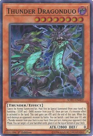 Thunder Dragonduo (SOFU-EN022) - Soul Fusion 1st Edition - Premium Yugioh Single from Konami - Just $0.24! Shop now at Game Crave Tournament Store