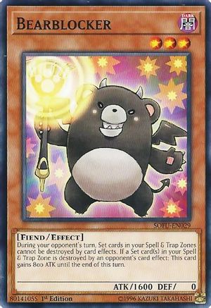 Bearblocker (SOFU-EN029) - Soul Fusion 1st Edition - Premium Yugioh Single from Konami - Just $0.25! Shop now at Game Crave Tournament Store