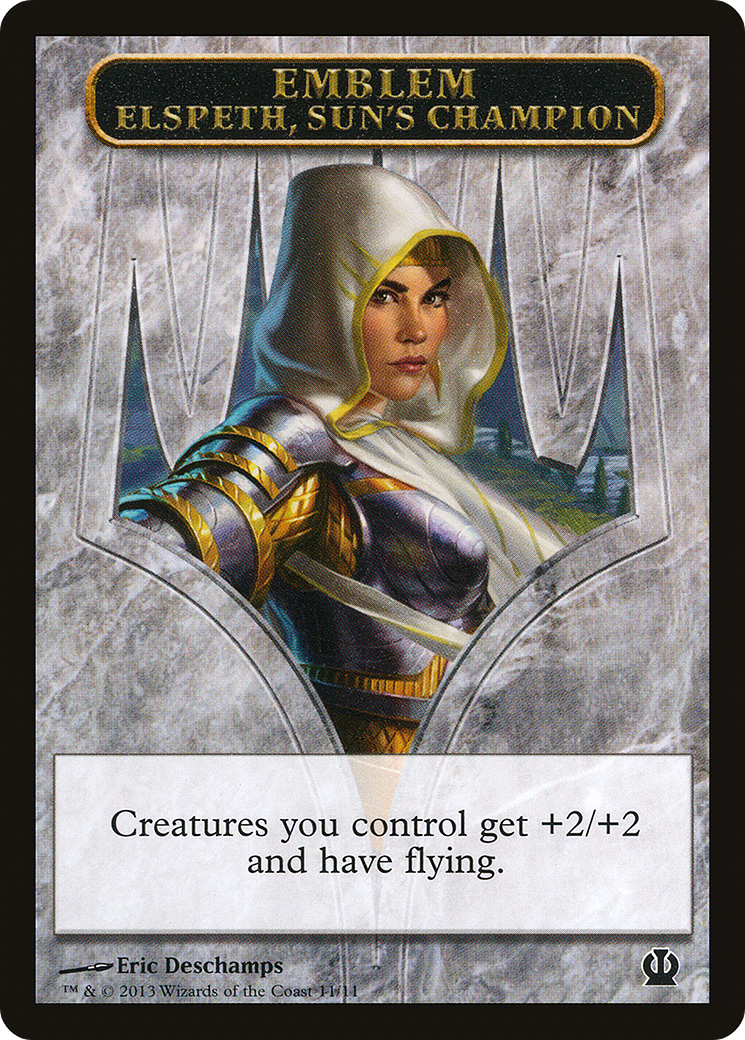 Elspeth, Sun's Champion Emblem (TTHS-011) - Theros Tokens - Premium MTG Single from Wizards of the Coast - Just $1.22! Shop now at Game Crave Tournament Store