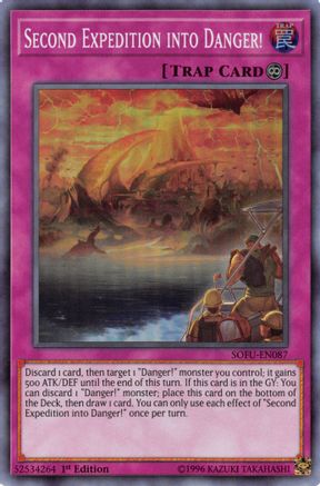 Second Expedition into Danger! (SOFU-EN087) - Soul Fusion 1st Edition - Premium Yugioh Single from Konami - Just $0.23! Shop now at Game Crave Tournament Store