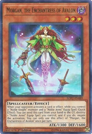 Morgan, the Enchantress of Avalon (SOFU-EN089) - Soul Fusion 1st Edition - Premium Yugioh Single from Konami - Just $0.26! Shop now at Game Crave Tournament Store